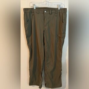 Duluth Trading Lightweight Cargo Pants Green, Size 16x29